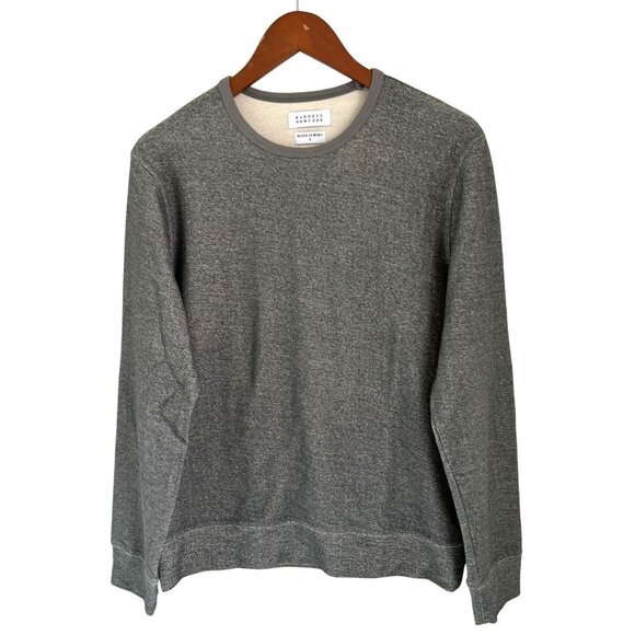 Barneys New York Gray Crewneck Sweatshirt Cotton Blend Made In Peru Size Small - Picture 1 of 6